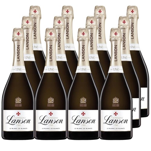 Lanson Le Blanc de Blancs Champagne 75cl Crate of 12 Champagne